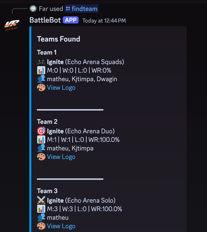 VR Battles Bot